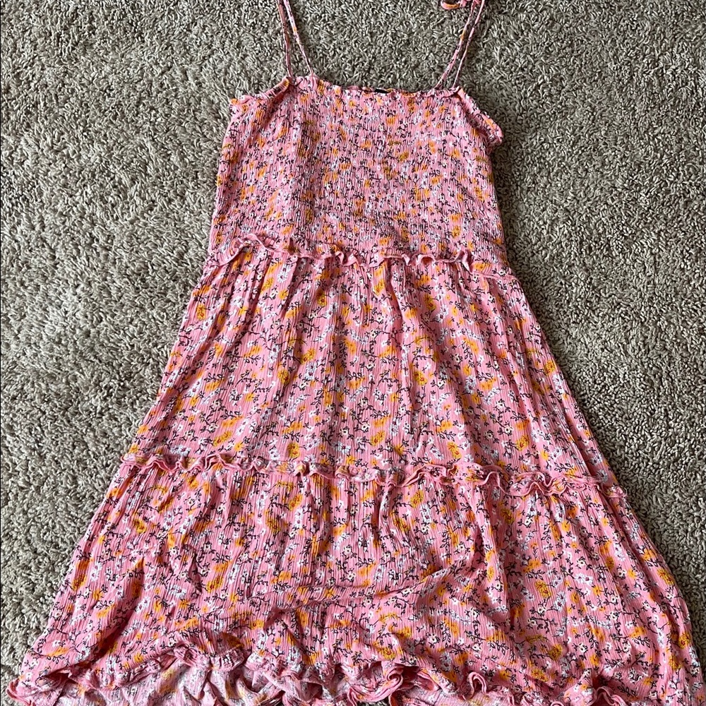 Pink spaghetti strap dress